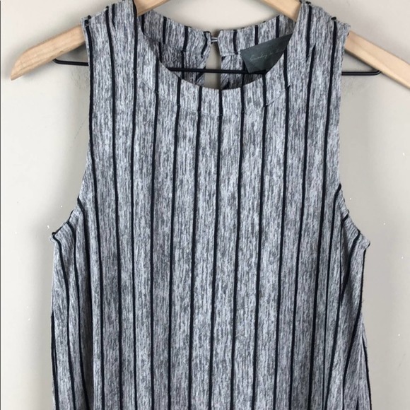 Sunday in Brooklyn Striped Sleeveless Tunic (XS) - Picture 4 of 7